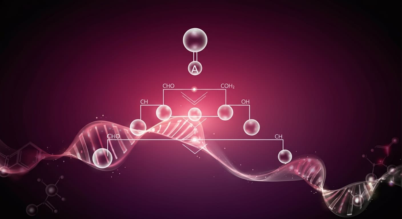 레티놀 분자 구조와 비타민A 계열 레티노이드 도식
