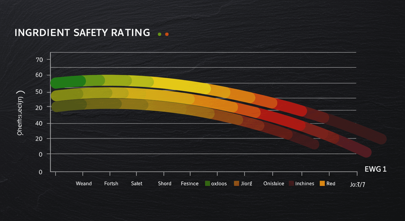 EWG 등급 차트와 식약처 허용 성분 분류 설명