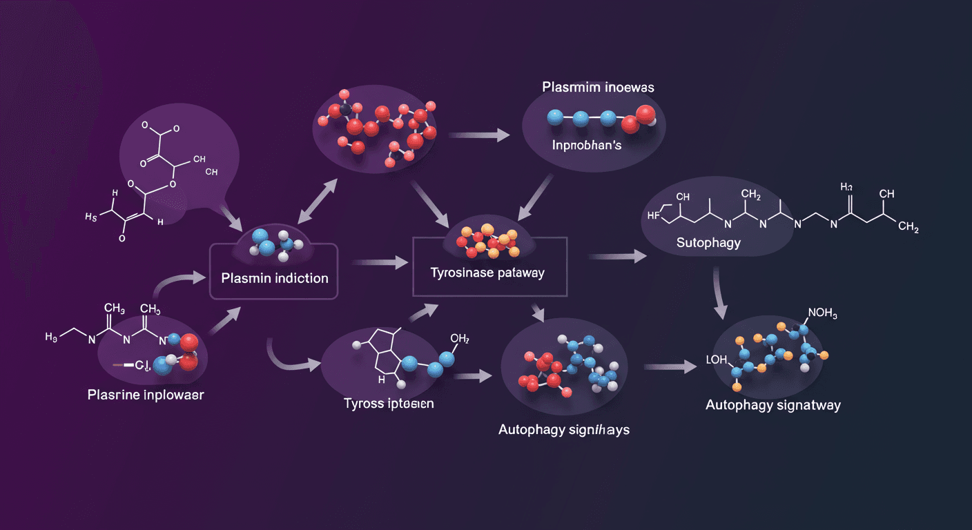 트라넥삼산 5가지 작용 기전 다이어그램