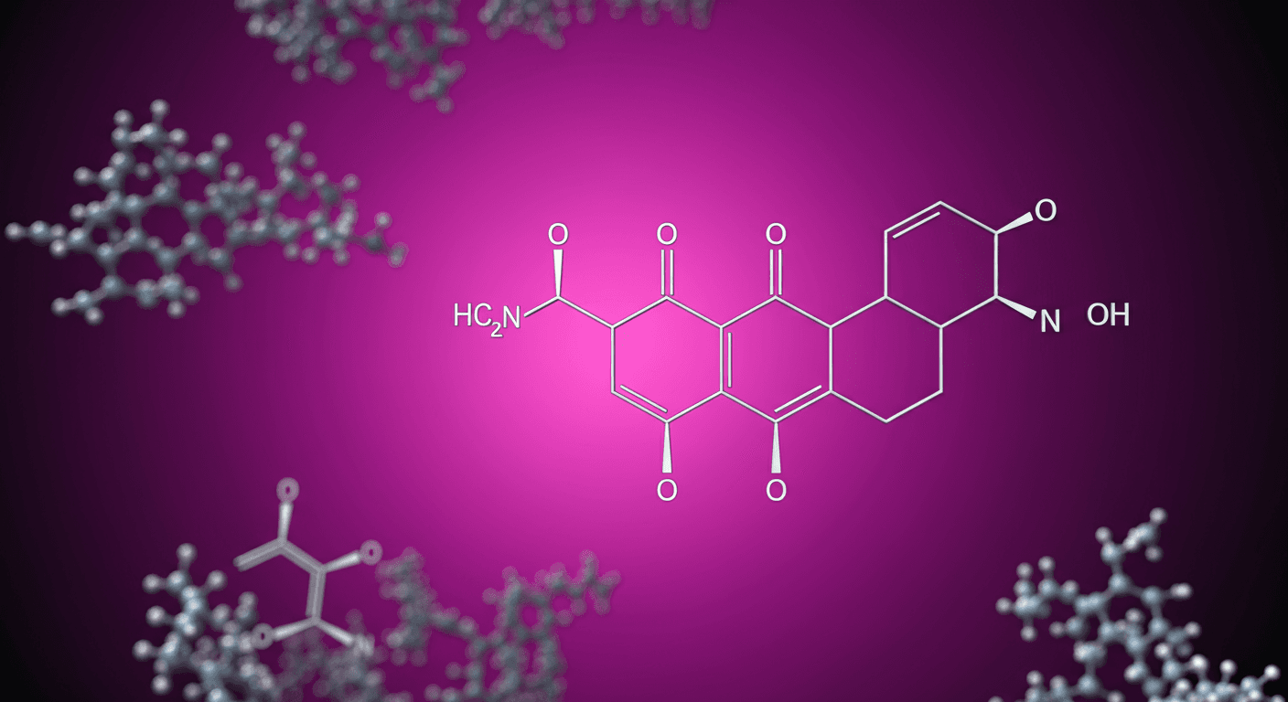 아데노신 퓨린 뉴클레오사이드 분자 구조 3D 시각화