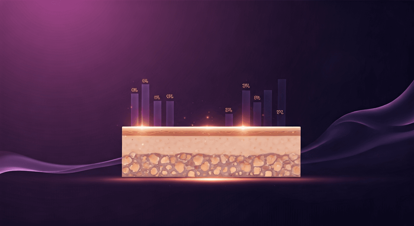 임상 결과 수치 비교 인포그래픽